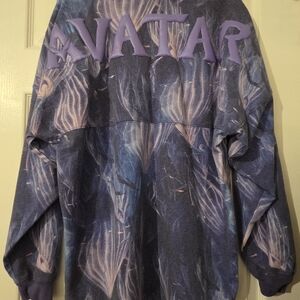 Disney Parks Avatar Pandora Spirit Jersey Blue Purple Long Sleeve Oversized
